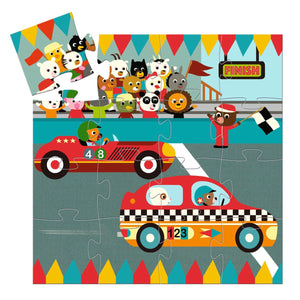 Djeco Silhouette Puzzle - The Racing Car