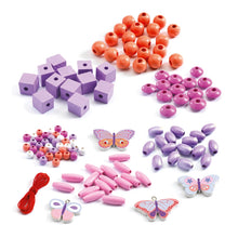 Load image into Gallery viewer, Djeco - Butterfly Wooden Beads