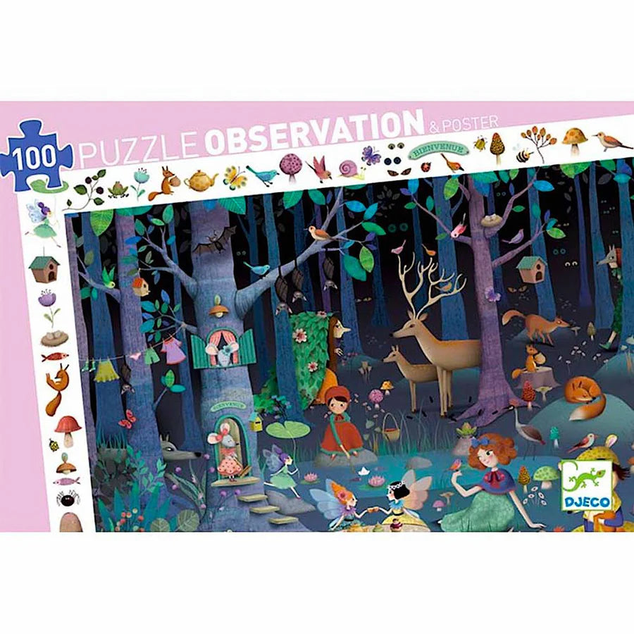 Djeco Enchanted Forest Puzzle - 100 pc