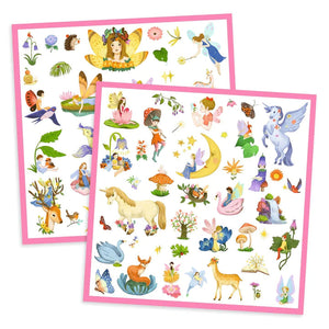 Fantasy Metallic Stickers 160pc- Djeco