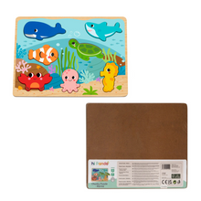 Load image into Gallery viewer, Stackable Chunky Sea Life Puzzle - hi Pando