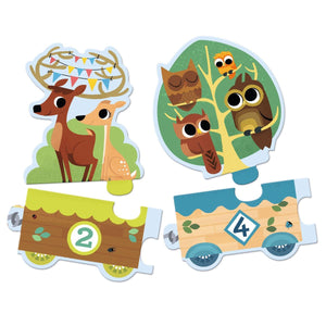 Djeco Frieze Puzzle - I count with Forest Animals