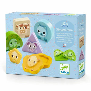 Djeco Kimami Farm - Wooden Magnetic Hide & Seek Game