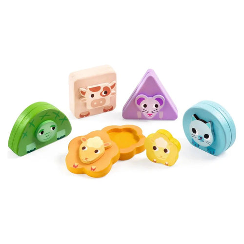 Djeco Kimami Farm - Wooden Magnetic Hide & Seek Game
