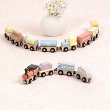 Load image into Gallery viewer, My Forest Friends Wooden Train and Carriage Set - Tooky Toy