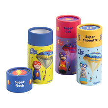 Load image into Gallery viewer, Djeco Parachutes - Flying Heroes - Assorted Characters