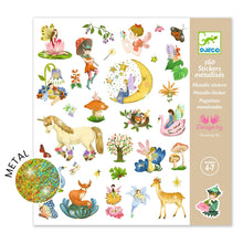 Load image into Gallery viewer, Fantasy Metallic Stickers 160pc- Djeco