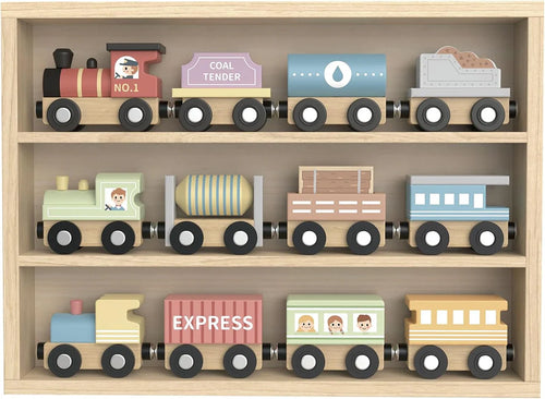 My Forest Friends Wooden Train and Carriage Set - Tooky Toy