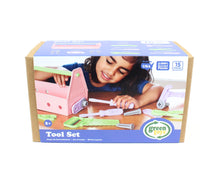 Load image into Gallery viewer, Tool Set - Pink &amp; Green - Green Toys (100% Recycled Plastic)