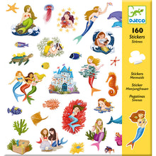 Load image into Gallery viewer, Mermaid Stickers (160 pc) - Djeco