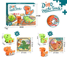 Load image into Gallery viewer, Wind Up Dino Puzzle  2 in 1 Combo