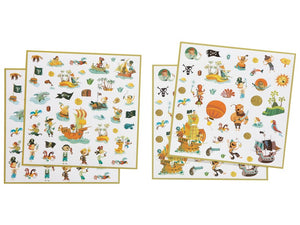 Pirate Stickers (160 pc) - Djeco