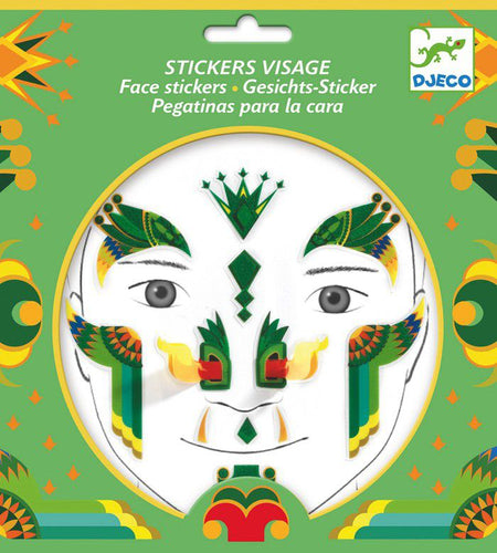 Dragon Face Stickers - Djeco