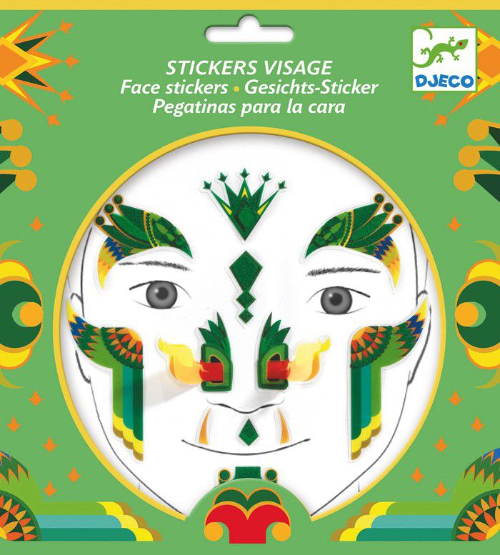 Dragon Face Stickers - Djeco