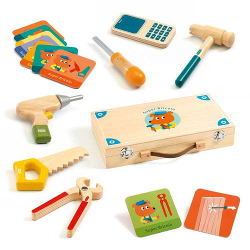 Super Bricolo - Wooden Toolbox - Djeco