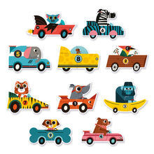 Load image into Gallery viewer, Racing Cars Duo Puzzle - Djeco