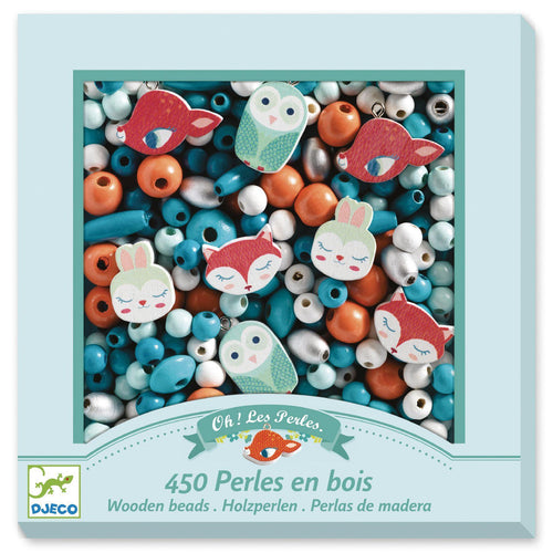Wooden Bead Set - Small Animals - Djeco