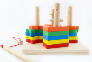 Wooden Shape Stacker