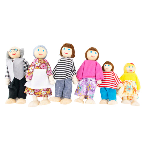 Wooden Doll Family