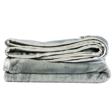 Load image into Gallery viewer, Cuddle Blanket - Grey with Satin Trim - Tiger Lily
