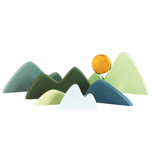 Wooden Misty Mountains - 7 Piece Set