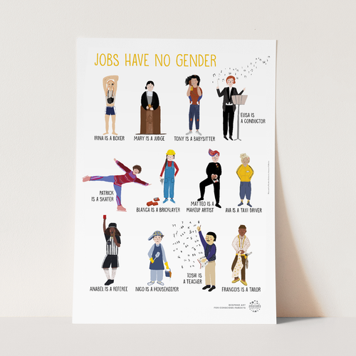 Jobs have no gender - A4 - Amaranto Collection