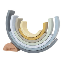 Load image into Gallery viewer, Wooden Rainbow Stacker- New Blue