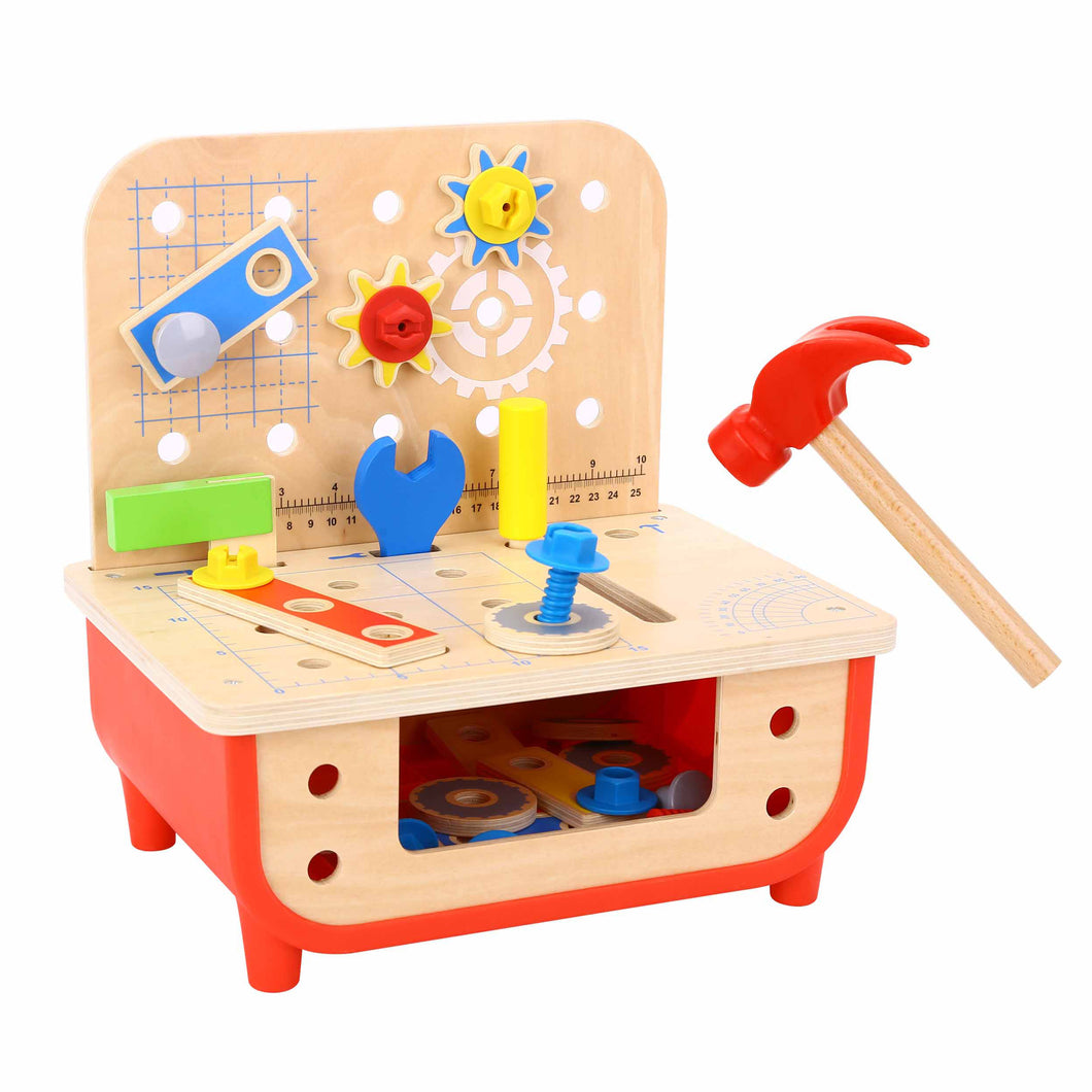 Deluxe Wooden Work Bench - Tooky Toy