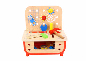 Deluxe Wooden Work Bench - Tooky Toy
