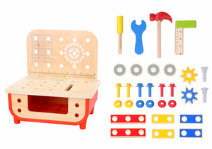 Deluxe Wooden Work Bench - Tooky Toy