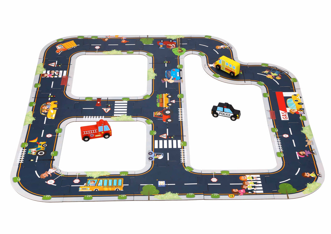 Road Floor Puzzle - Tooky Toy