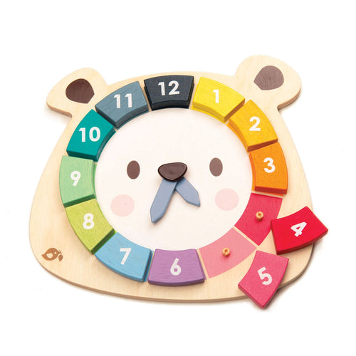 Bear Colours Clock - Tender Leaf - SPECIAL
