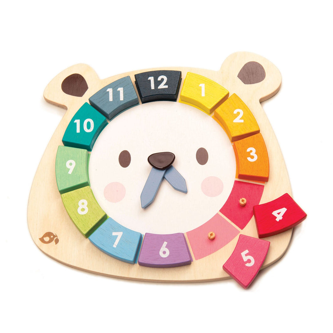 Bear Colours Clock - Tender Leaf - SPECIAL