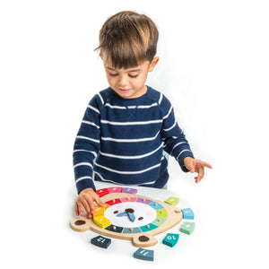 Bear Colours Clock - Tender Leaf - SPECIAL