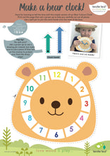 Load image into Gallery viewer, Bear Colours Clock - Tender Leaf - SPECIAL