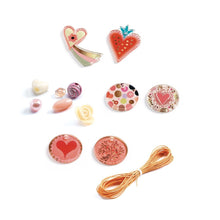 Load image into Gallery viewer, Fancy Bead Set - Hearts - Djeco