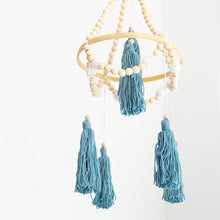 Load image into Gallery viewer, Small Tassel Mobile - Duck Egg - Tiger Lily