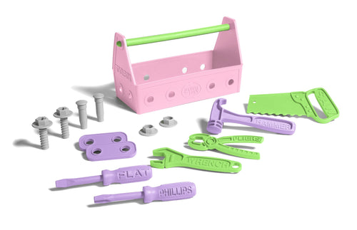 Tool Set - Pink & Green - Green Toys (100% Recycled Plastic)